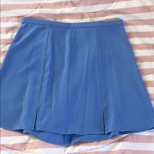Sky blue crepe skirt